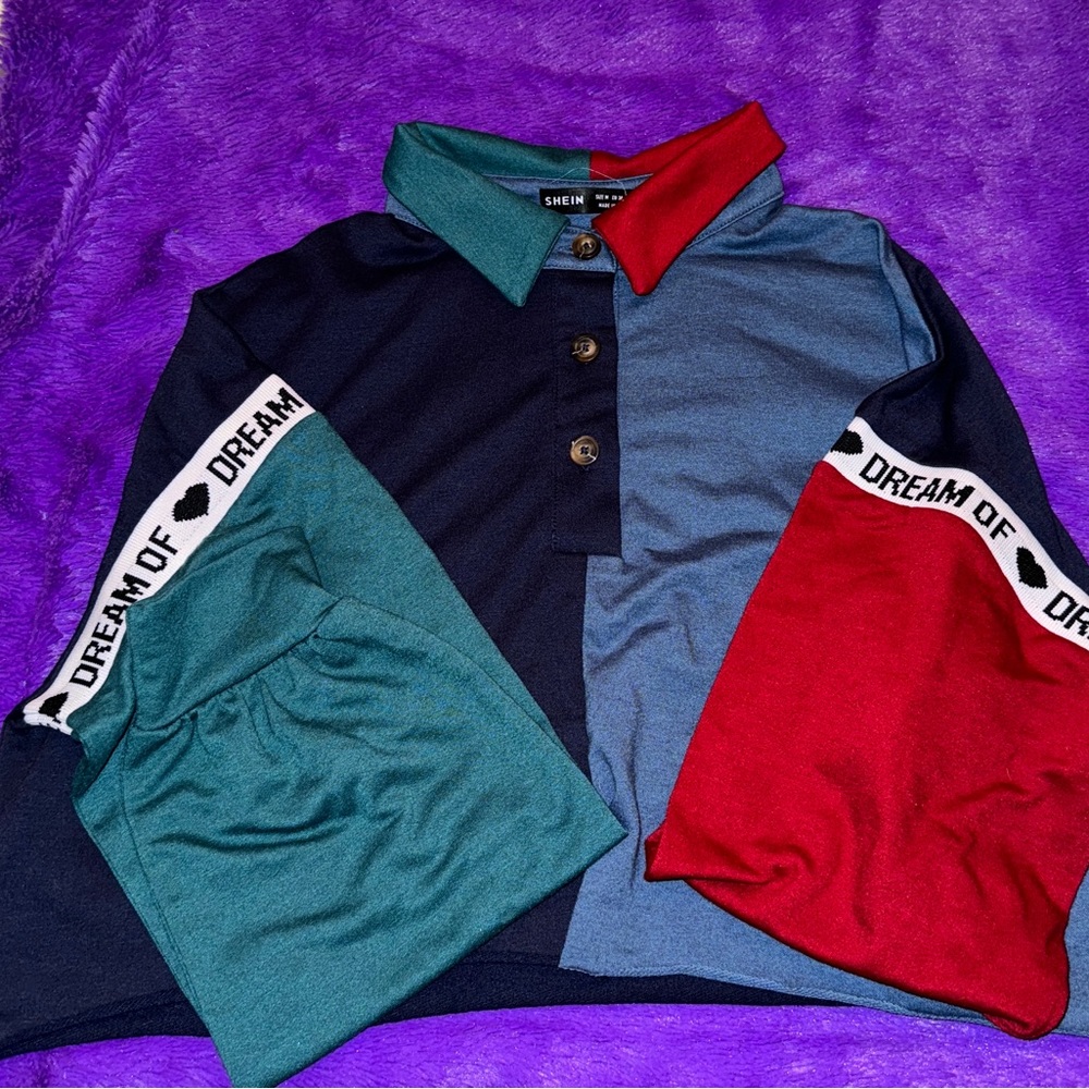 Shine Long Sleeve Colored Crop Top